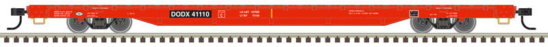 Atlas Trainman HO 20007979 68' Flat Car Department of Defense DODX #41154