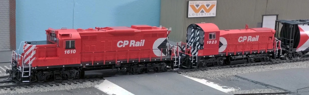 Rapido Trains Inc HO 54020 DCC Ready GP9u Locomotive Mother+Slug Set StL&H #1625 + 1010