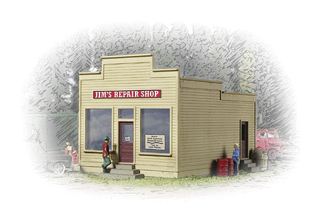 Walthers Cornerstone N 933-3229 Jim's Repair Shop - Kit