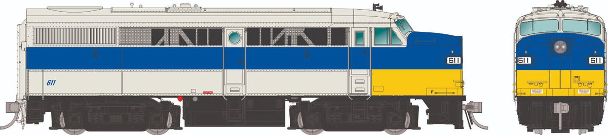 Rapido Trains Inc HO 37552 DCC/ESU LokSound V5 Equipped ALCo FA-1 Locomotive Long Island "Grey & Blue" LIRR #611