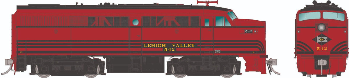 Rapido Trains Inc HO 37049 DCC Ready ALCo FA-1 Locomotive Lehigh Valley "Tuscan Red" LV #546