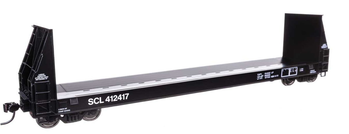 WalthersProto HO 920-104537 50' Sieco Pulpwood Flatcar Seaboard Coast Line SCL #412417