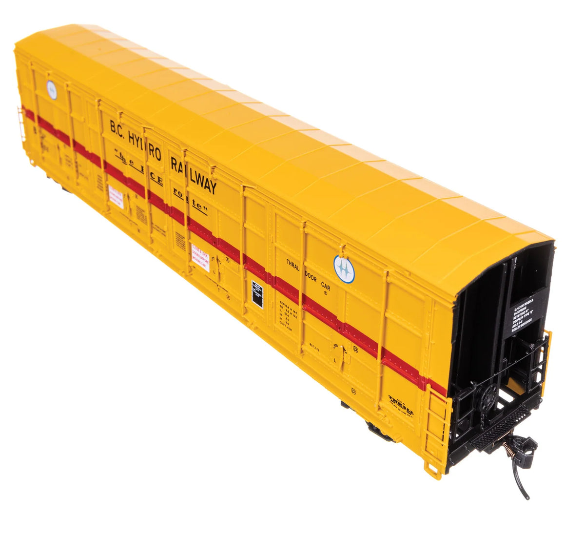 WalthersProto HO 920-101942 56' Thrall All-Door Boxcar BC Hydro BCH #508