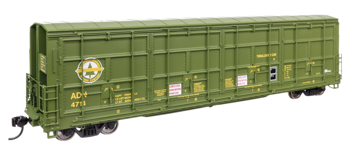 WalthersProto HO 920-101939 56' Thrall All-Door Boxcar Ashley, Drew & Northern ADN #4714