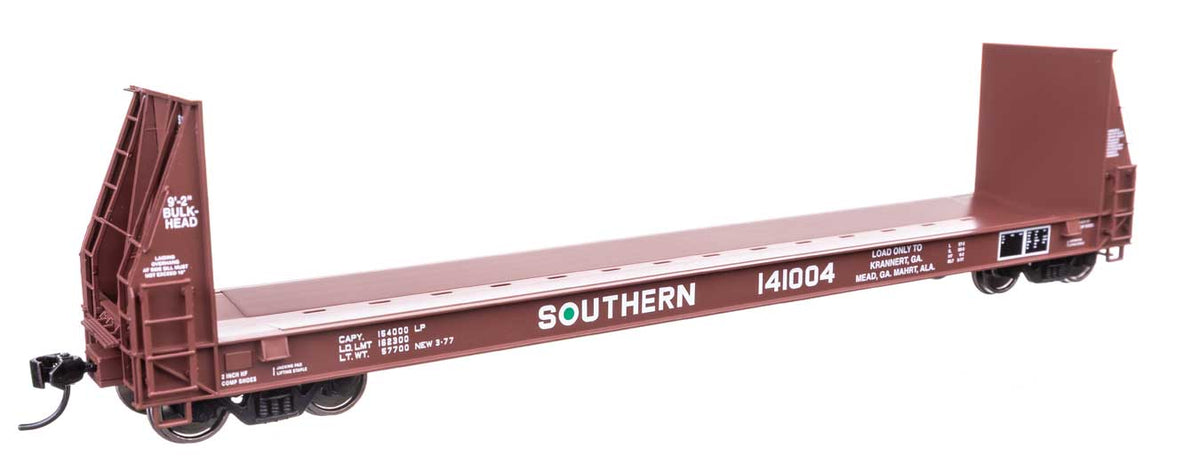 WalthersProto HO 920-104541 50' Sieco Pulpwood Flatcar Southern Railway #141231