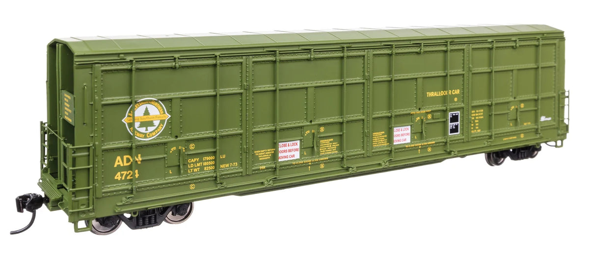 WalthersProto HO 920-101940 56' Thrall All-Door Boxcar Ashley, Drew & Northern ADN #4724