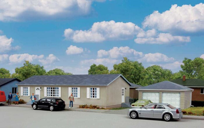 Walthers Cornerstone HO 933-4151 Modern Sectional House with Garage - Kit