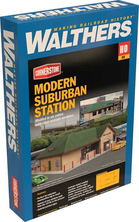 Walthers Cornerstone HO 933-4095 Modern Suburban Station - Kit