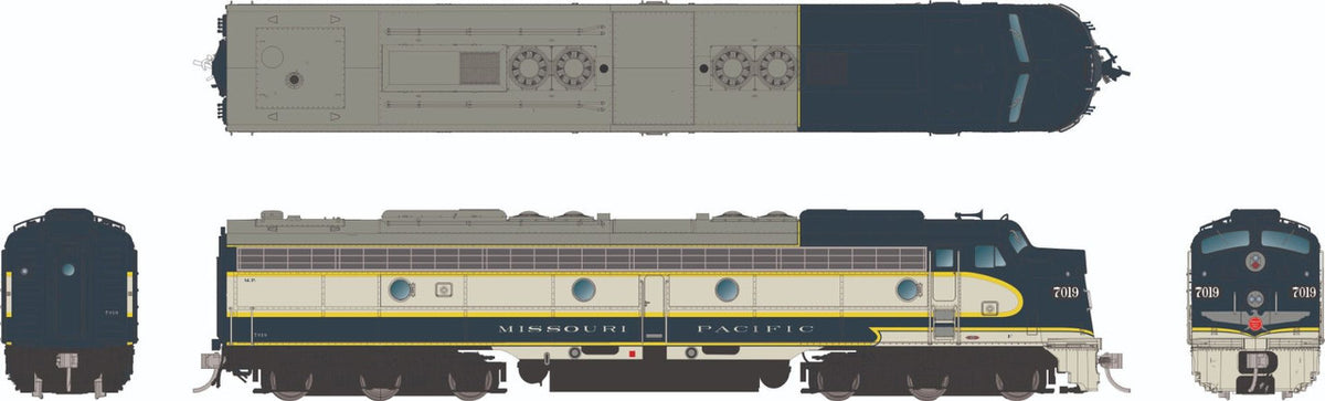 Rapido Trains Inc HO 28085 DCC Ready EMD E8A Locomotive Missouri Pacific 'Eagle Scheme' MP #7020