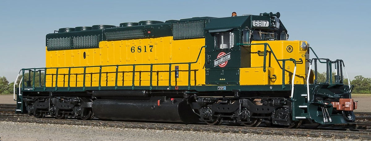 ScaleTrains Rivet Counter N SXT39377 DCC/ESU LokSound Equipped EMD SD40-2 Locomotive Chicago & NorthWestern 'Employee Owned Logo' CNW #6817