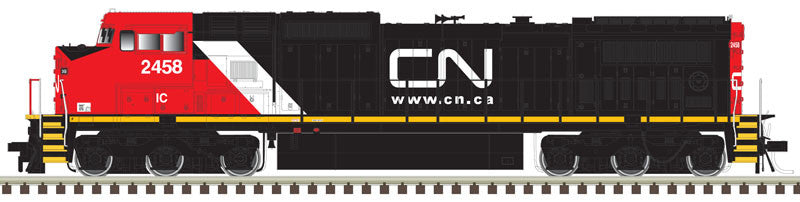 Atlas Master HO 10003134 Gold Series GE Dash 8-40CW Diesel DCC/ESU LokSound Canadian National 'CN.CA' scheme IC #2458