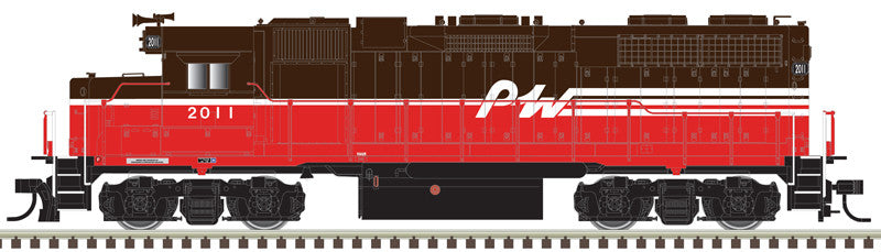 Atlas Master Silver Series N 40005609 DCC Ready EMD GP38 Locomotive w/DBs & F/R Ditch Lights Providence & Worcester P&W #2010