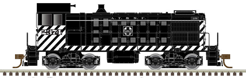 Atlas Master Silver Series N 40005688 DCC Ready Alco S-2 Locomotive Santa Fe ATSF #2373
