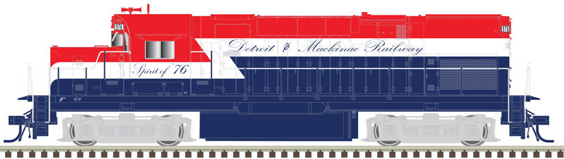 Atlas Master Silver Series HO 10004729 DCC Ready C420 Phase 1 Locomotive Detroit and Mackinac 'Bicentennial' D&M #976