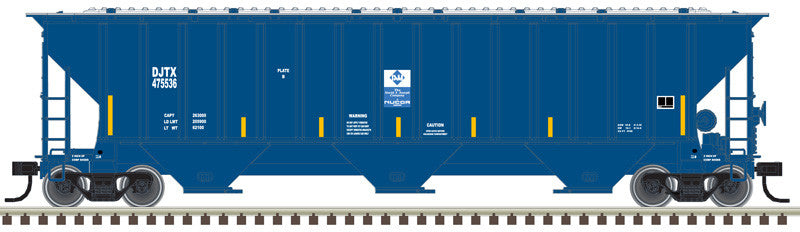 Atlas Trainman N 50005921 Thrall 4750 3-Bay Covered Hopper David J. Joseph Transportation DJTX #475536