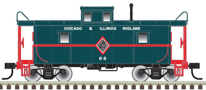 Atlas Trainman N 50006030 C&O-Style Steel Center-Cupola Caboose Chicago & Illinois Midland C&IM #68