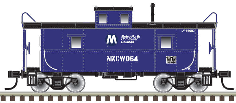 Atlas Trainman N 50006037 C&O-Style Steel Center-Cupola Caboose Metro North MNCW #1064