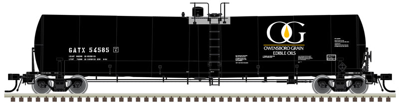 Atlas Master N 50006173 Trinity 25,500-Gallon Tank Car Owensboro Grain GATX #54540