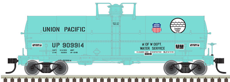 Atlas Master N 50006600 11,000 Gallon Tank Car Union Pacific 'MOW green' #909914