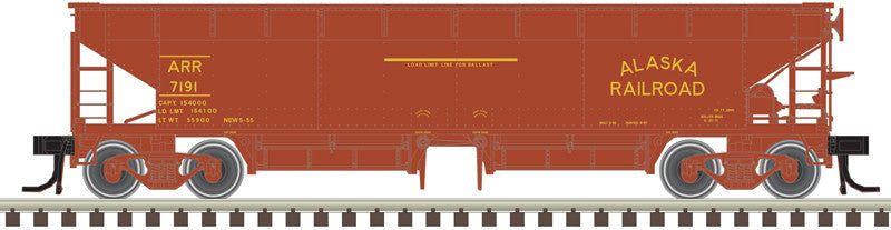 Atlas Master N 50006603 70-Ton Hart Ballast Car Alaska Railroad ARR #7191