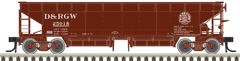 Atlas Master N 50006607 70-Ton Hart Ballast Car Denver & Rio Grande Western DRGW #25033