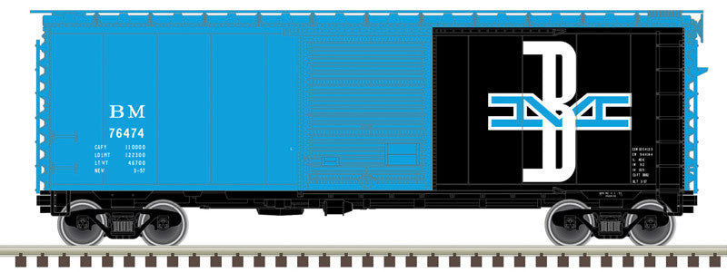 Atlas Master N 50007360 40' PS-1 Box Car Boston and Maine BM #76297