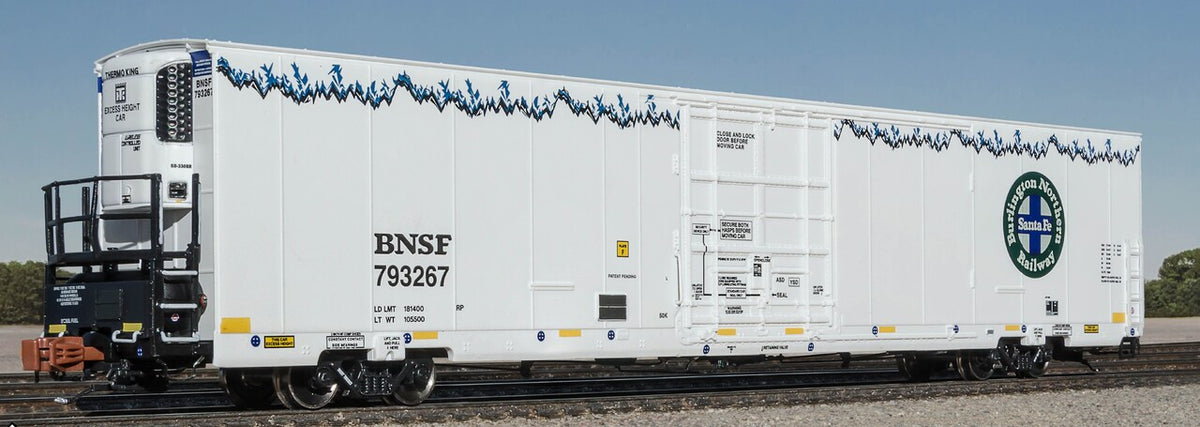 ScaleTrains Rivet Counter N SXT39807 Sound Trinity 82' 7883 Mechanical Reefer w/Icicles & Early Thermo King w/B&W Lettering BNSF #793267
