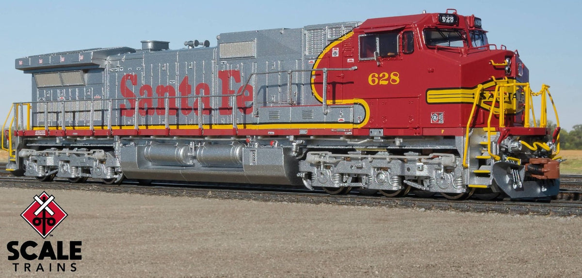 ScaleTrains Rivet Counter N SXT38518 DCC Ready GE DASH 9-44CW Locomotive Santa Fe 'Warbonnet' ATSF #644