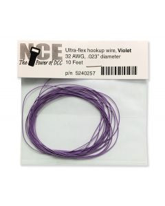 NCE DCC 5240257 10' of 32 Gauge Wire, Violet