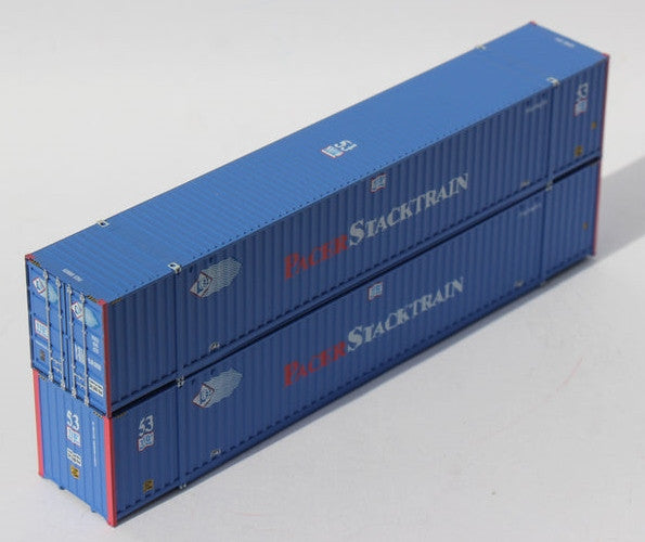 Jacksonville Terminal Company N 535015 53' High Cube Corrugated Side Containers PACER STACKTRAIN PACU 2-Pack