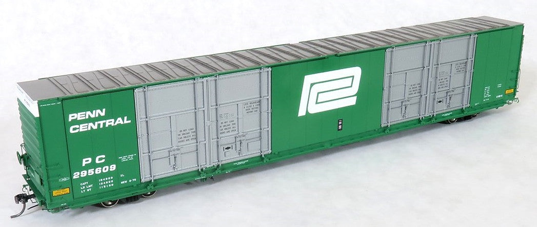 Tangent Scale Models HO 25513-01 Greenville 86′ Quad Plug Door Box Car Penn Central 'Delivery X-60-R 2-1970' PC #295607