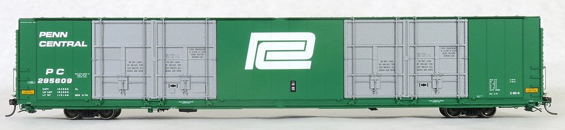 Tangent Scale Models HO 25513-01 Greenville 86′ Quad Plug Door Box Car Penn Central 'Delivery X-60-R 2-1970' PC #295607
