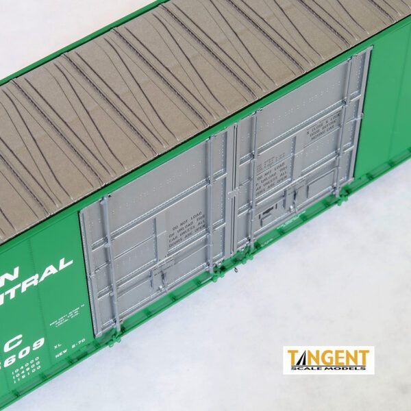 Tangent Scale Models HO 25513-01 Greenville 86′ Quad Plug Door Box Car Penn Central 'Delivery X-60-R 2-1970' PC #295607