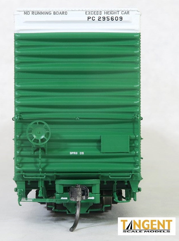 Tangent Scale Models HO 25513-01 Greenville 86′ Quad Plug Door Box Car Penn Central 'Delivery X-60-R 2-1970' PC #295607
