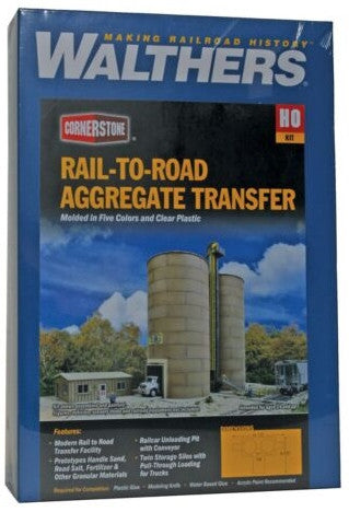 Walthers Cornerstone HO 933-4036 Rail-to-Road Aggregate Transfer - Kit
