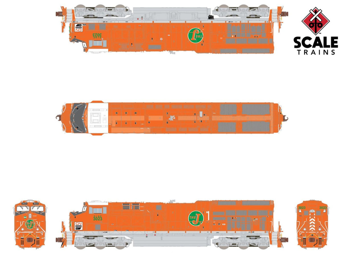 ScaleTrains Rivet Counter N SXT33639 DCC Ready GE ET44 Canadian National 'EJ&E Heritage' CN #3023