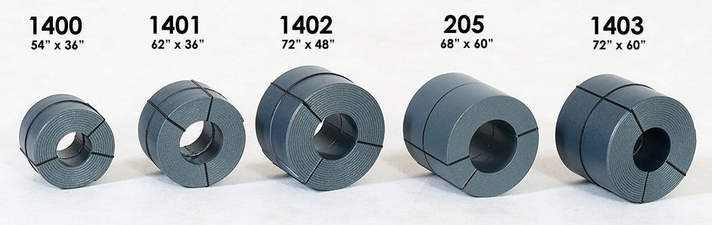 Tangent Scale Models HO 1400 Banded Steel Coils 8-Pack - 54" x 36" Painted and Assembled