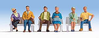 Walthers SceneMaster HO 949-6058 Seated People Set #2 - 6 pcs