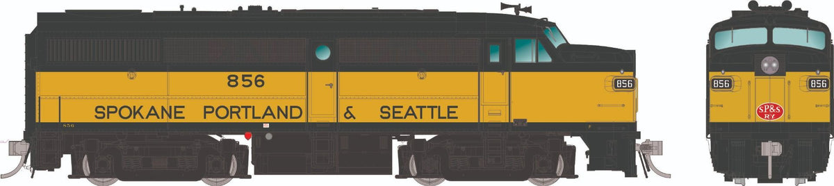 Rapido Trains Inc HO 37076 DCC Ready ALCo FA-1 Locomotive Spokane, Portland & Seattle SP&S #867