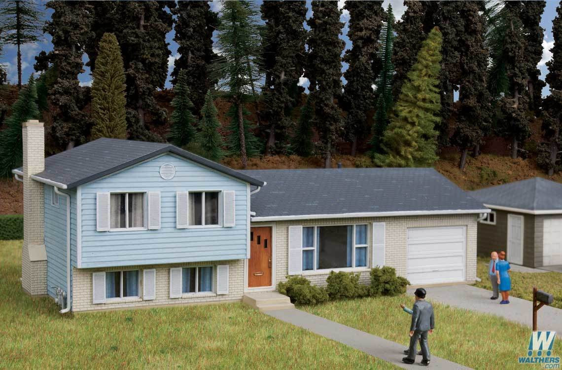 Walthers Cornerstone HO 933-3794 Split Level House - Kit