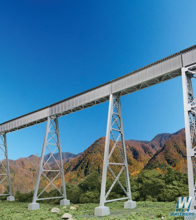 Walthers Cornerstone HO 933-4555 Steel Railroad Bridge Tower Bent 2 Pack - Kit