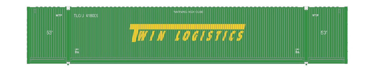 ScaleTrains Operator N SXT11686 CIMC 53' Corrugated Dry Container Twin Logistics TLGU #418009