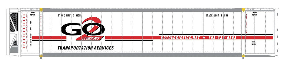 ScaleTrains Operator N SXT11749 CIMC 53' Reefer Container Go 2 Logistics GTJU 3-Pack