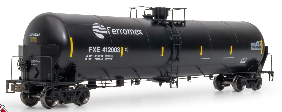 ScaleTrains Operator HO SXT12093 Trinity 31K Tank Car with Head Shields Ferromex FXE #412081