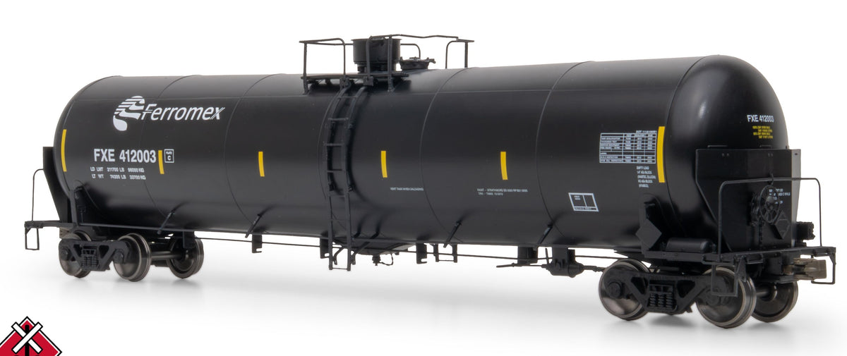 ScaleTrains Operator HO SXT12093 Trinity 31K Tank Car with Head Shields Ferromex FXE #412081