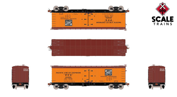 ScaleTrains Fox Valley Models HO SXT15098 PC&F R-40-2 Wood Reefer