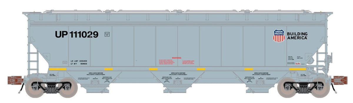 ScaleTrains Rivet Counter N SXT33272 Gunderson 5188 cf Covered Hopper, Union Pacific 'High Reporting Marks' UP #111073