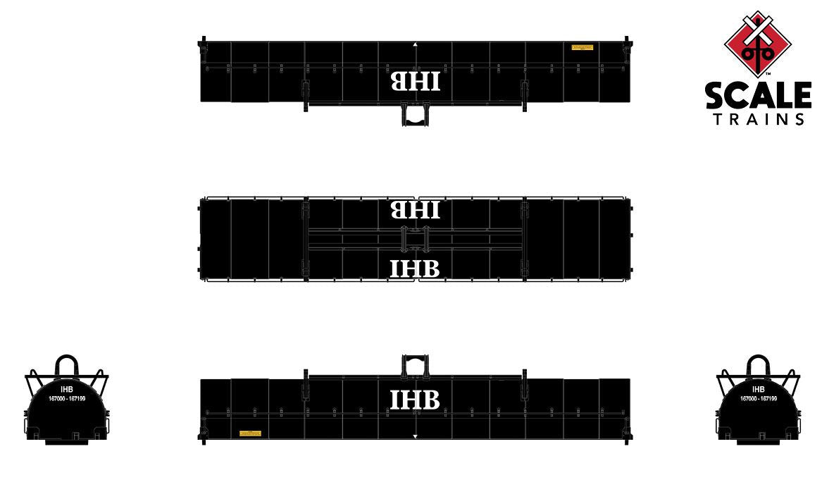 ScaleTrains Rivet Counter N SXT33561 Thrall-Trinity 42' Coil Steel Car Indiana Harbor Belt IHB #167195
