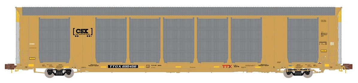 ScaleTrains Rivet Counter N SXT33744 Gunderson Multi-Max Autorack CSX 'Boxcar Logo' TTGX #695456