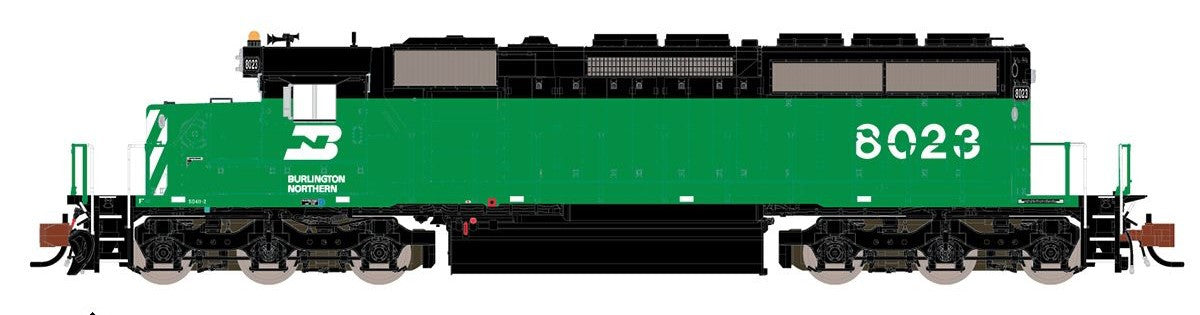 ScaleTrains Rivet Counter N SXT33792 DCC Ready EMD SD40-2 Locomotive Burlington Northern BN #8019